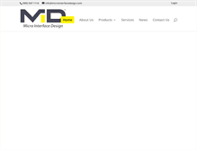 Tablet Screenshot of microinterfacedesign.com